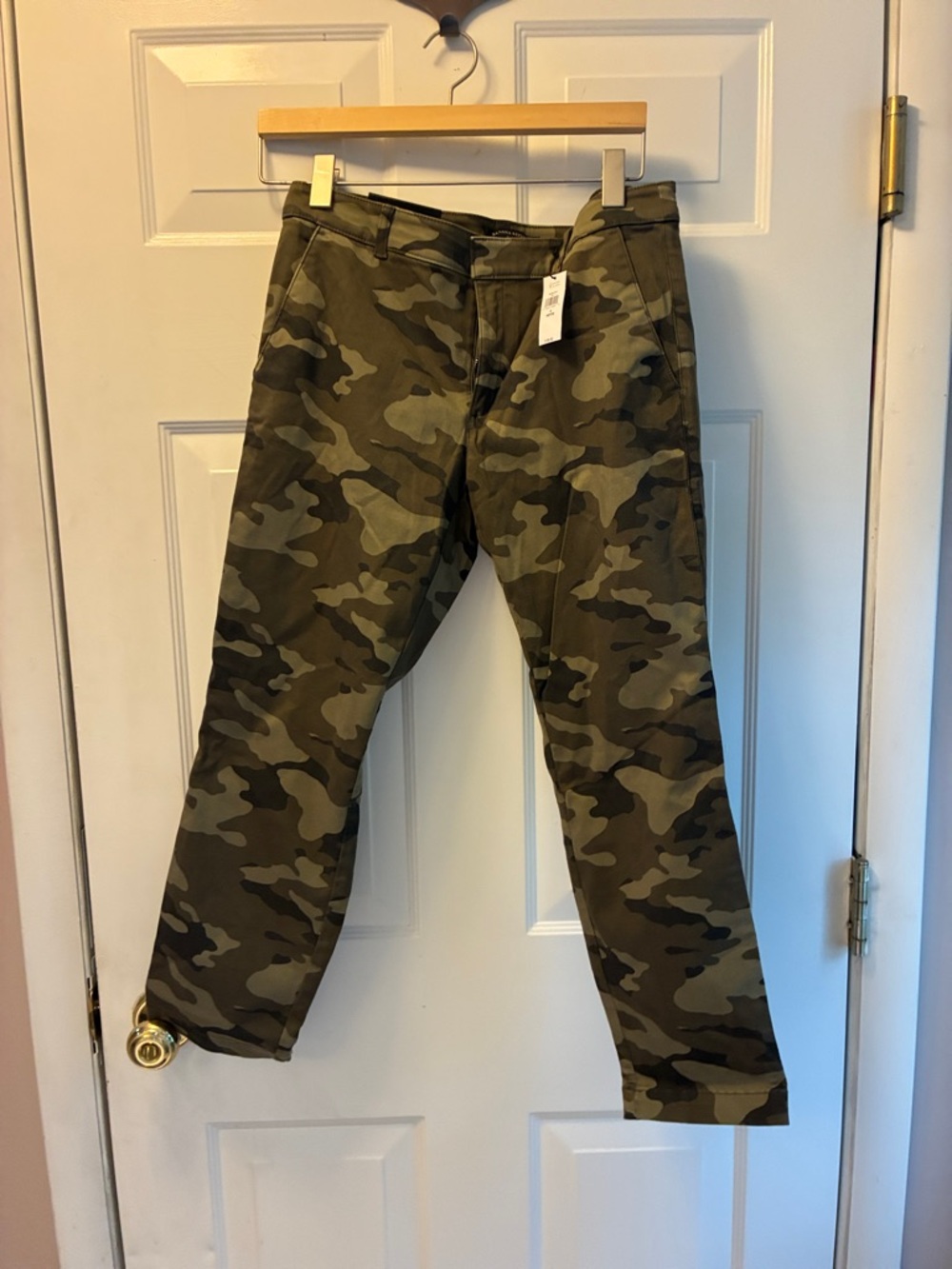 Banana Republic Men’s Straight Leg Camo Pants - Olive Green